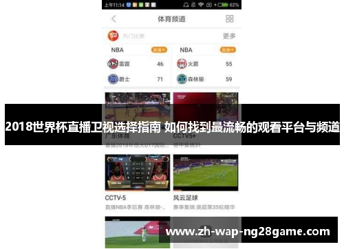 2018世界杯直播卫视选择指南 如何找到最流畅的观看平台与频道